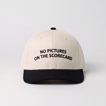 No Pictures On The Scorecard: Snapback (Cream/Black)