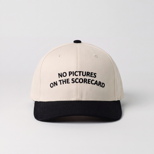 No Pictures On The Scorecard: Snapback (Cream/Black)