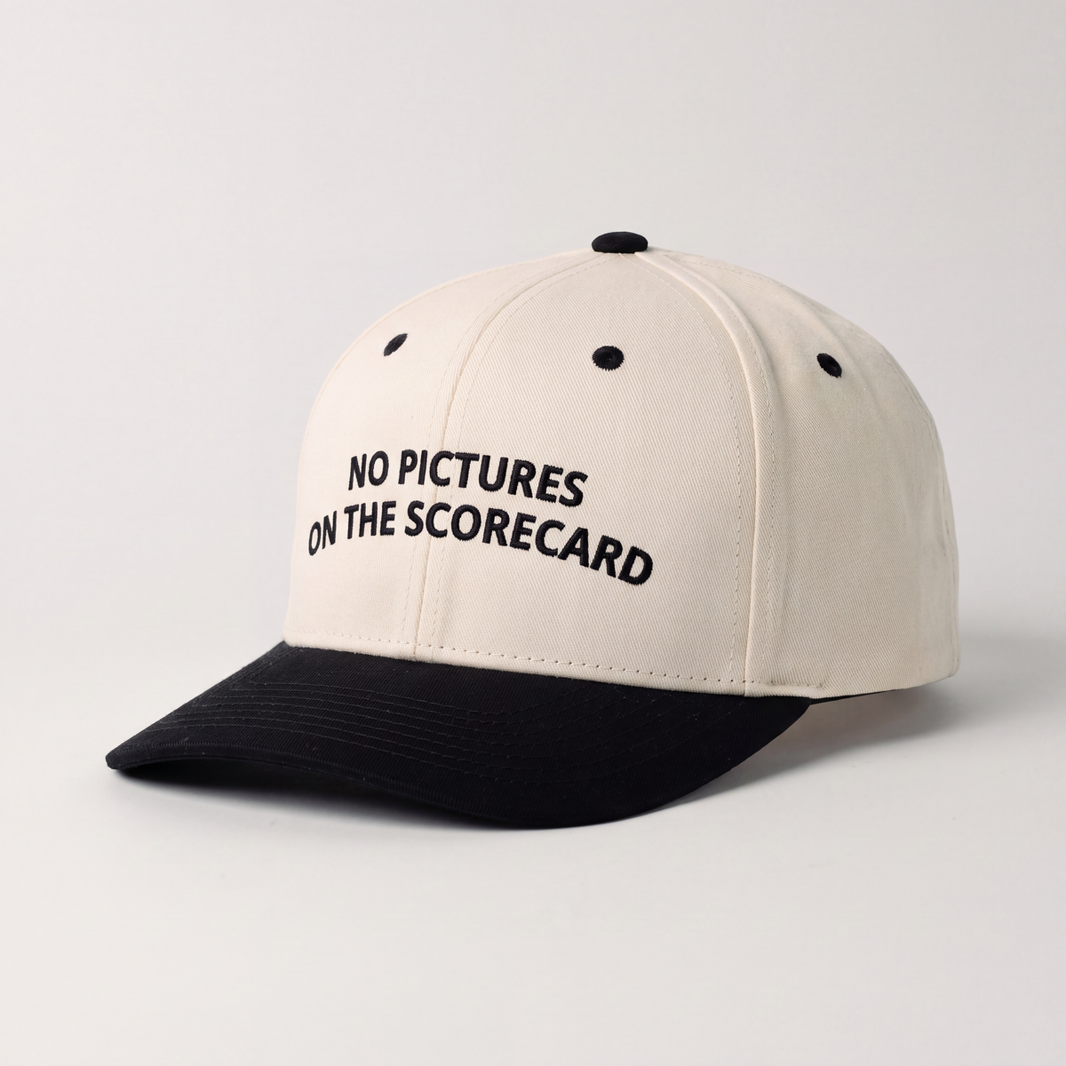No Pictures On The Scorecard: Snapback (Cream/Black)