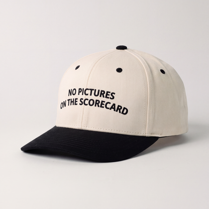No Pictures On The Scorecard: Snapback (Cream/Black)