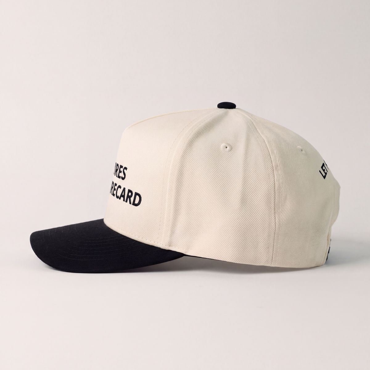 No Pictures On The Scorecard: Snapback (Cream/Black)