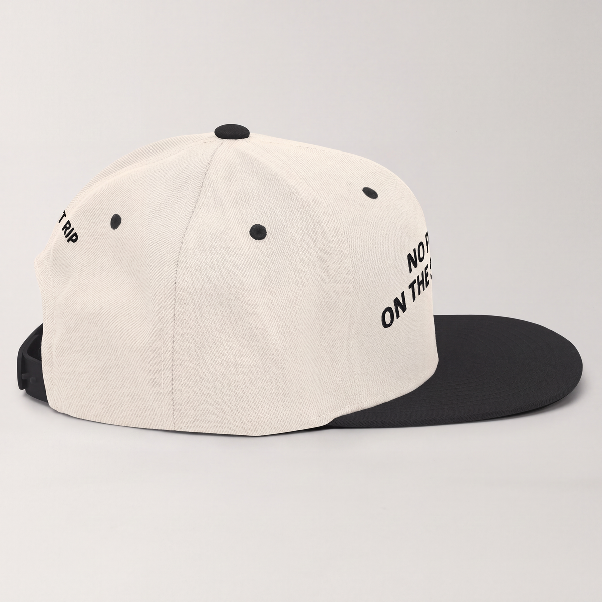 No Pictures On The Scorecard: Snapback (Cream/Black)